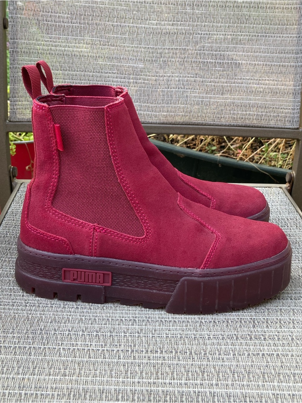 Puma Mayze suede platform Chelsea boot
